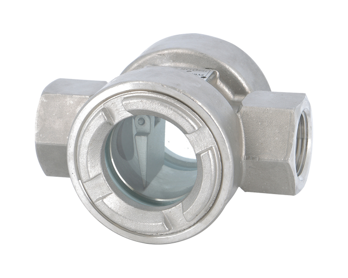 Stainless steel sight glass with flapper SKT 9 - 2238 2240